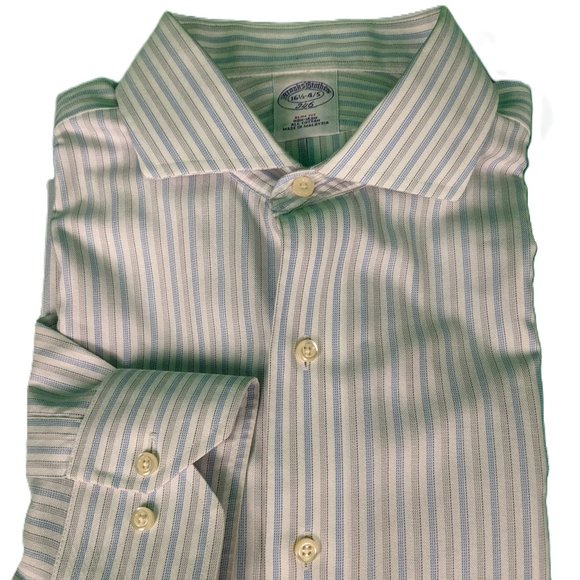 Brooks Brothers Spread Collar Mens' Button Down Dress Shirt Slim Fit - Picture 1 of 8